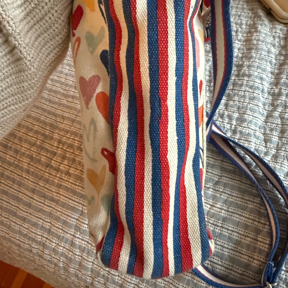 LIMITED EDITION Brighton LOVE Multicolor Heart Print Canvas Tote Bag Pristine - Picture 4 of 6
